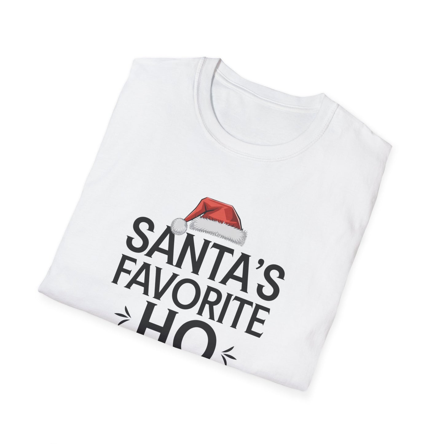 Santa's Favorite Ho Unisex T-Shirt, Funny Christmas Shirt, Holiday Gift, Jolly Tee, Christmas Party Wear, Seasonal Humor Top