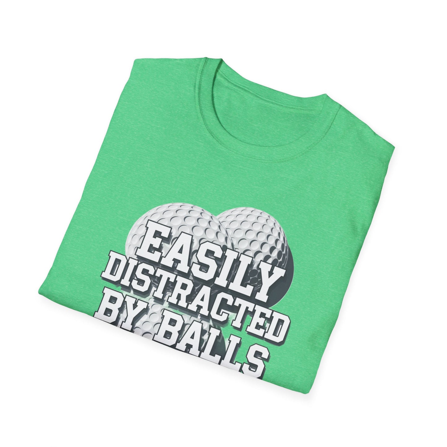Easily Distracted Golf T-Shirt | Unisex Softstyle Tee for Golf Lovers
