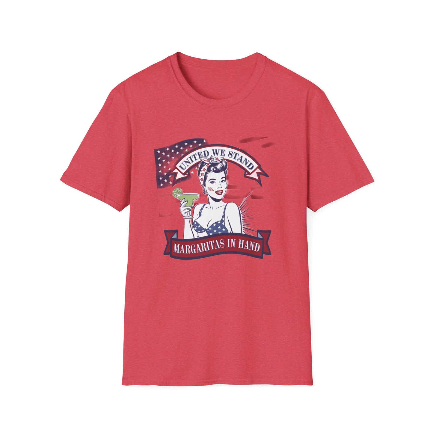 Patriotic Margarita Unisex T-Shirt - 'United We Stand' Design