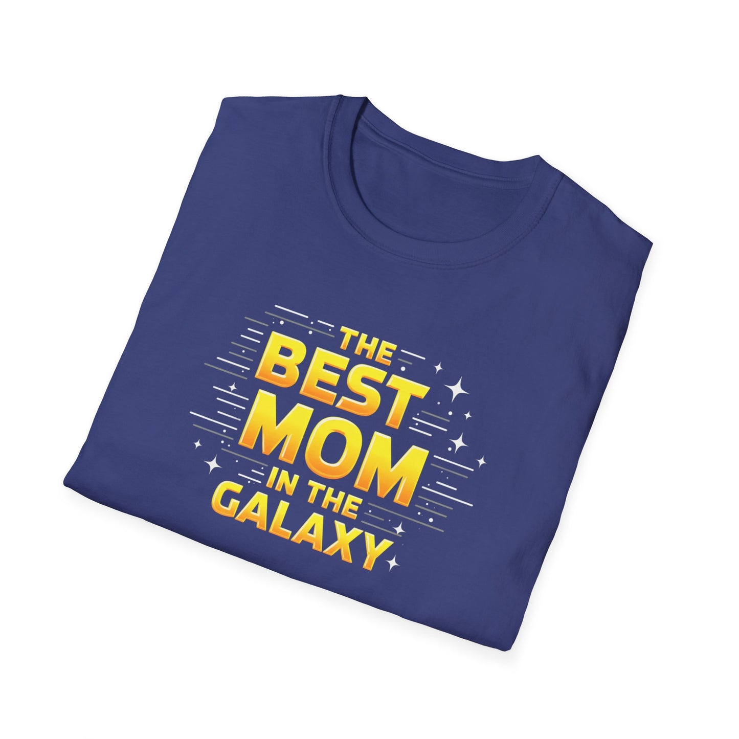 Best Mom in the Galaxy T-Shirt - Unisex Softstyle Tee for Mother's Day, Birthday Gift, Mom Appreciation, Casual Wear, Family Gatherings