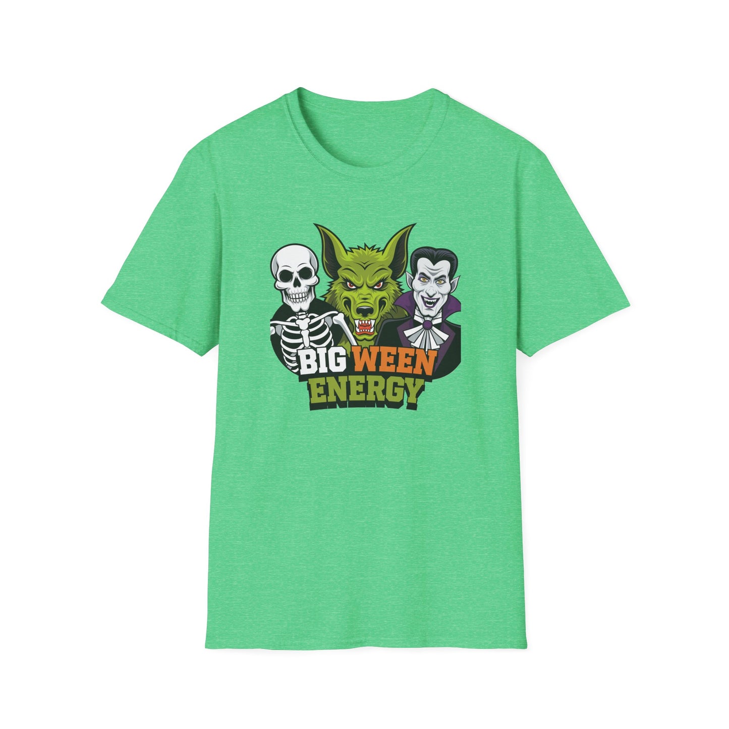 Halloween Graphic Tee, Big Ween Energy Shirt, Unisex Softstyle T-Shirt, Spooky Season Apparel, Fun Halloween Costume Top