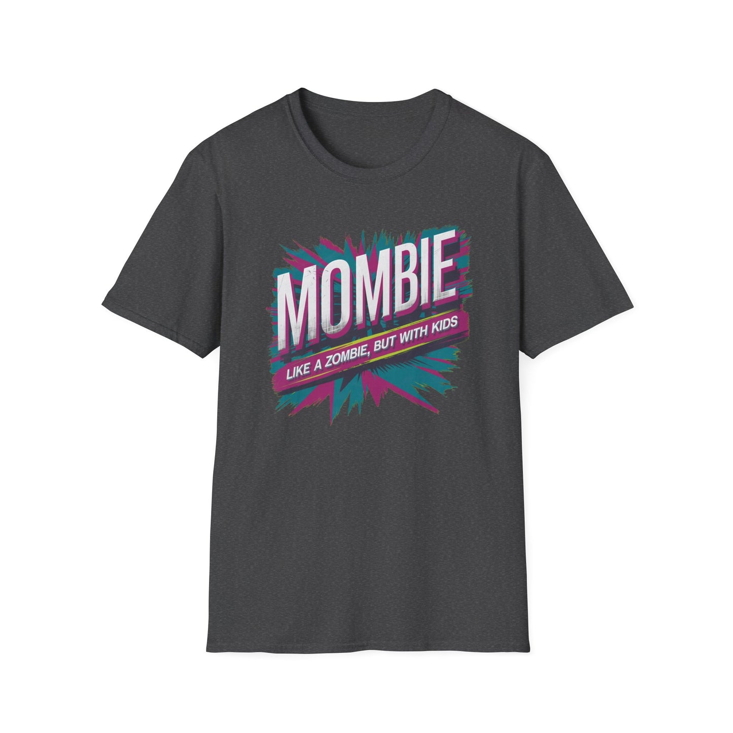 Mombie T-Shirt - Funny Parenting Gift, Unisex Softstyle Tee, Perfect for Moms, Halloween, Gift for New Moms, Casual Wear