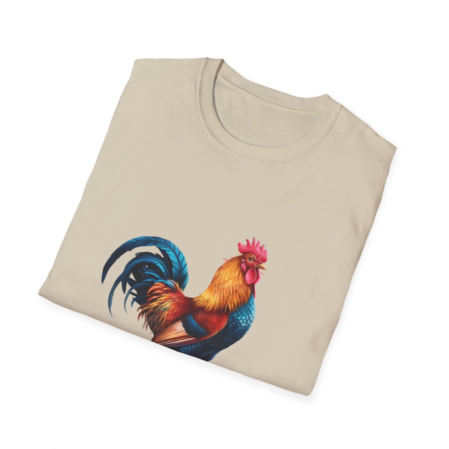 Colorful Rooster Unisex Softstyle T-Shirt - Farmhouse Chic Apparel