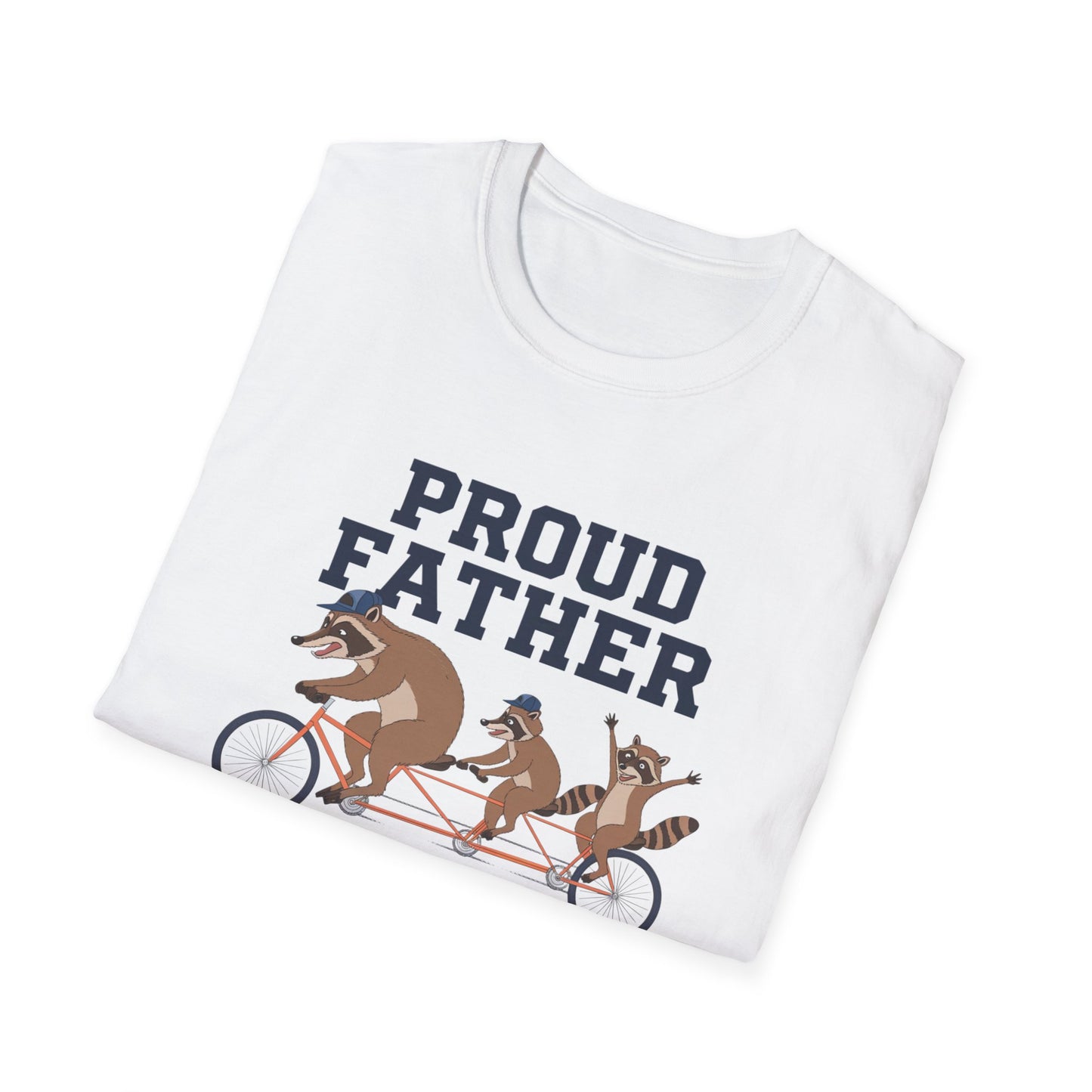Proud Father Animal T-Shirt | Unisex Softstyle Tee for Dad