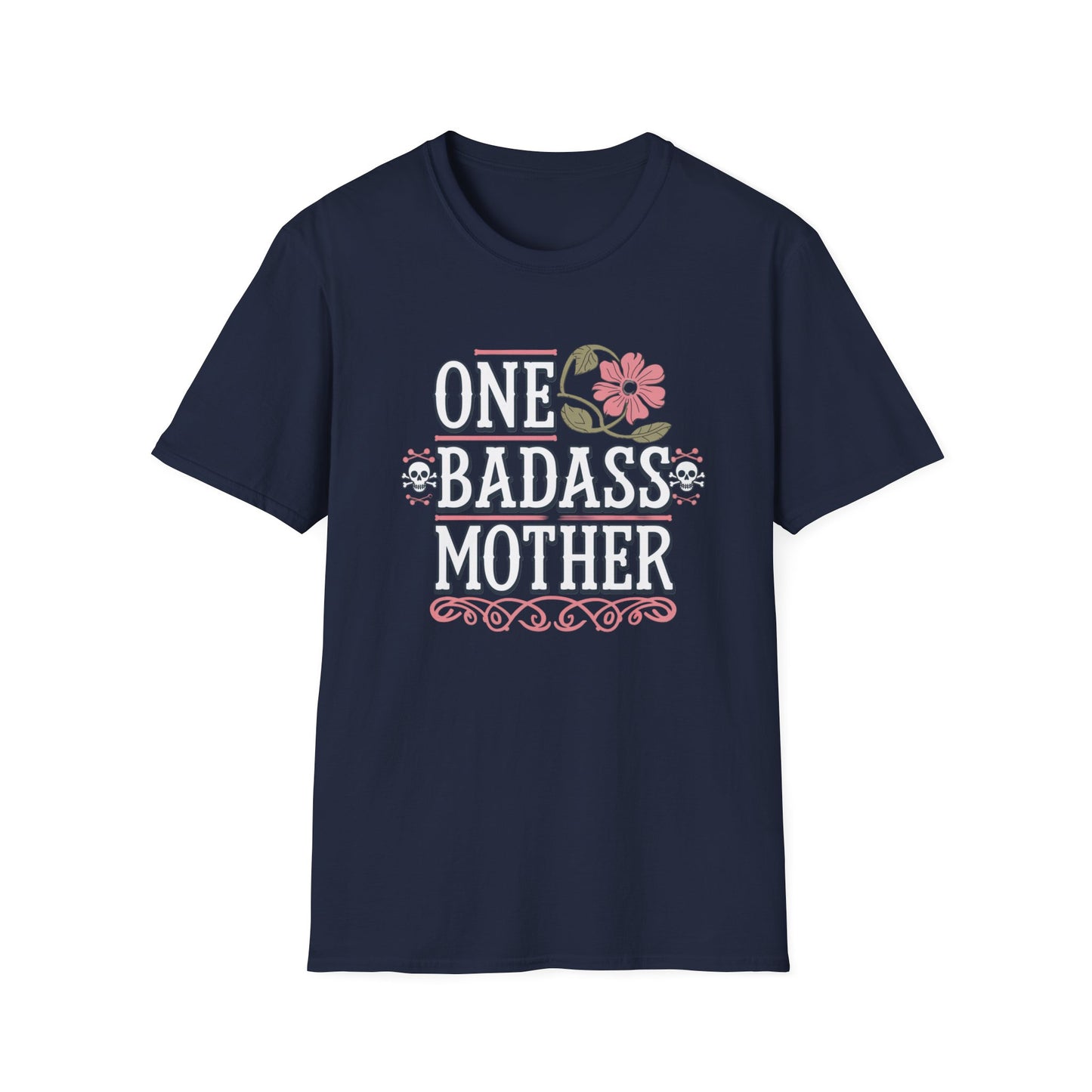 One Badass Mother Unisex Softstyle T-Shirt, Mother's Day Gift, Funny Mom Tee, Casual Wear, Mom Humor Shirt, Gift for Mom