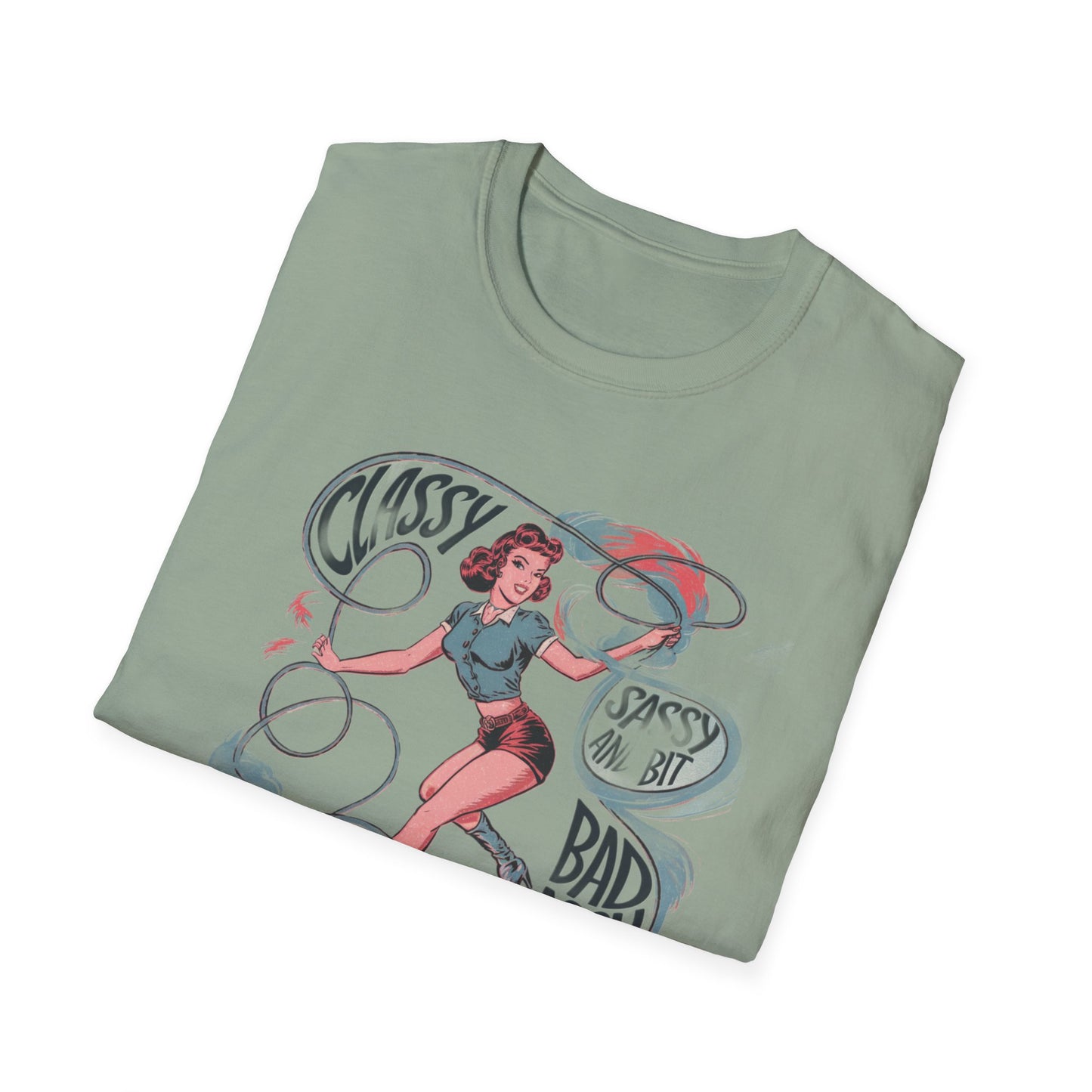 Classy & Badass Unisex T-Shirt, Vintage Chic Tee, Gift for Her, Empowerment Shirt, Casual Wear, Birthday Gift, Feminist Apparel