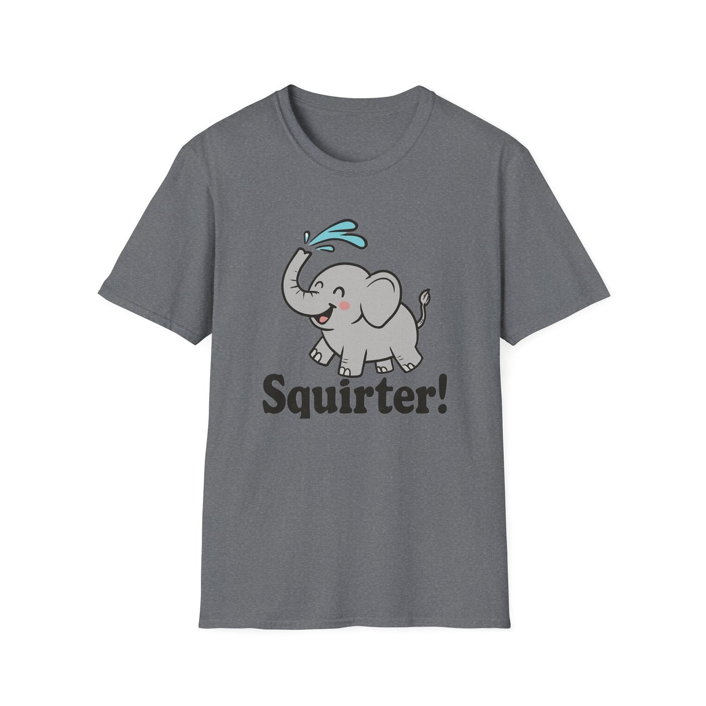Funny Elephant T-Shirt - Squirter! Tee for Animal Lovers, Gift for Kids, Birthday Party Shirt, Unisex Graphic Tee