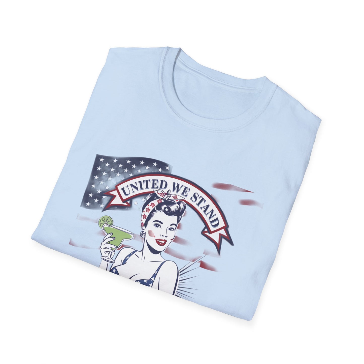 Patriotic Margarita Unisex T-Shirt - 'United We Stand' Design