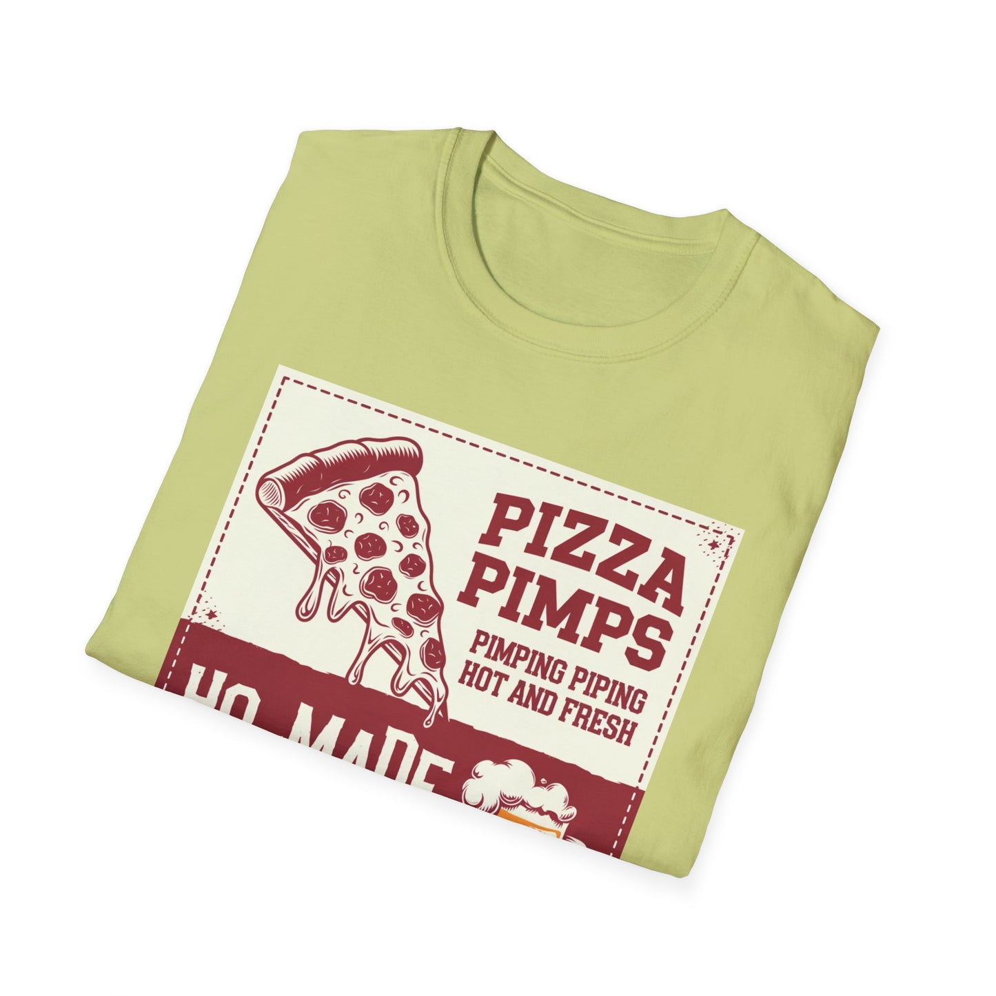 Pizza Pimps Unisex Softstyle T-Shirt - Fun Foodie Tee