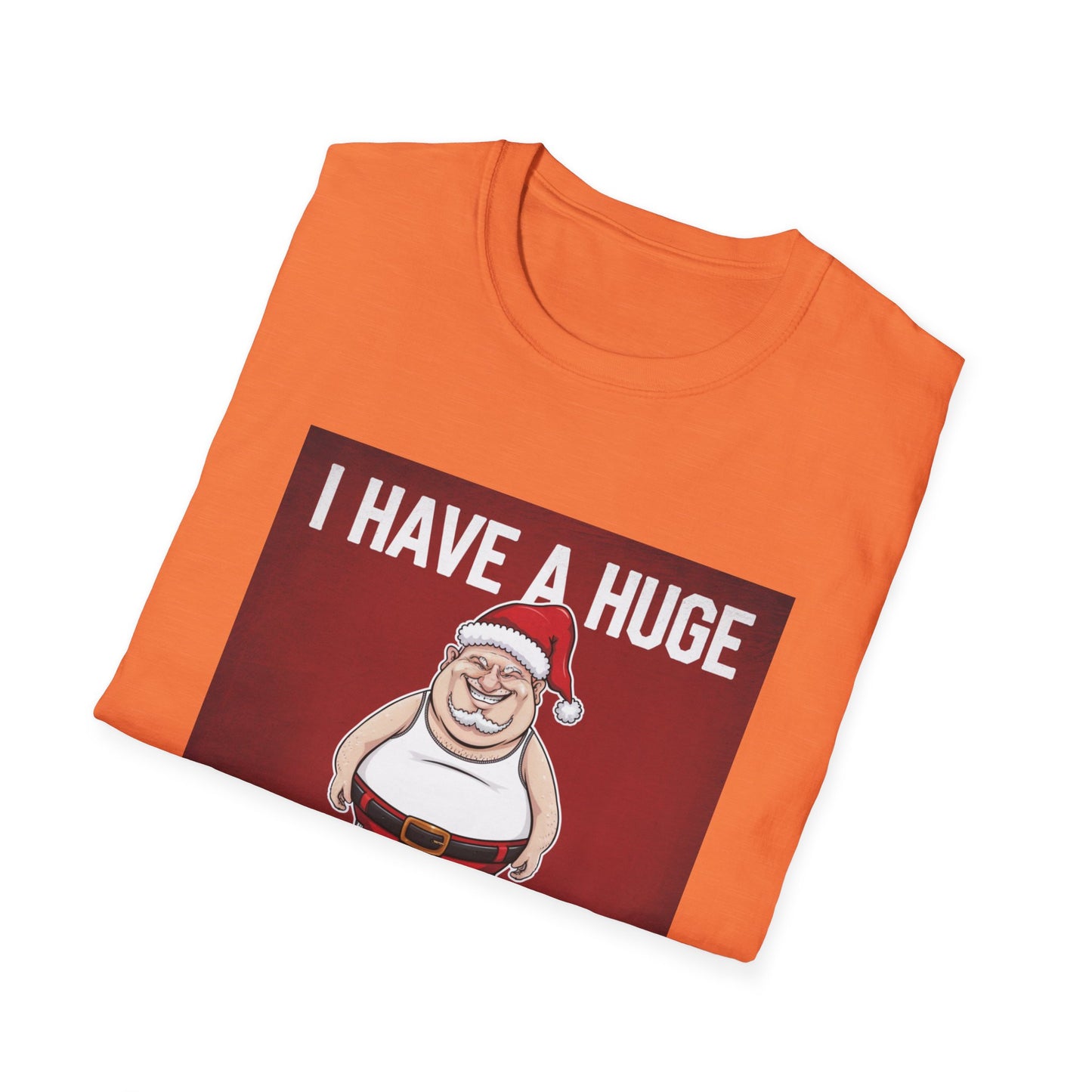 Festive Humor Unisex Softstyle T-Shirt, Funny Christmas Gift, Holiday Apparel, Santa Graphic Tee, Gifts for Him and Her