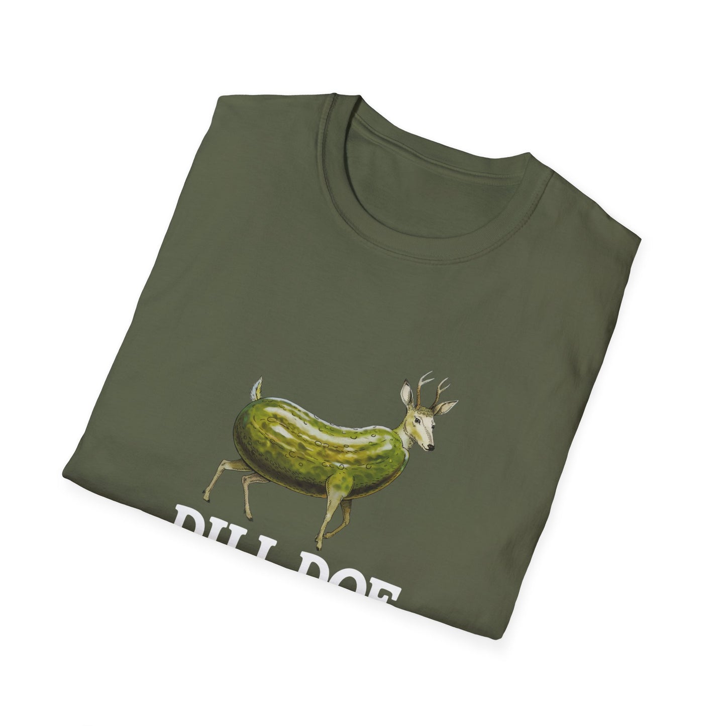 Dill Doe Funny Unisex Softstyle T-Shirt - Quirky Animal Tee