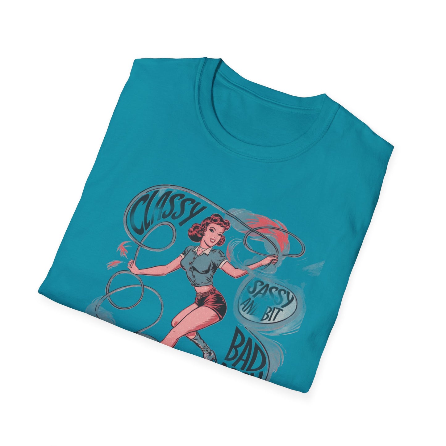 Classy & Badass Unisex T-Shirt, Vintage Chic Tee, Gift for Her, Empowerment Shirt, Casual Wear, Birthday Gift, Feminist Apparel