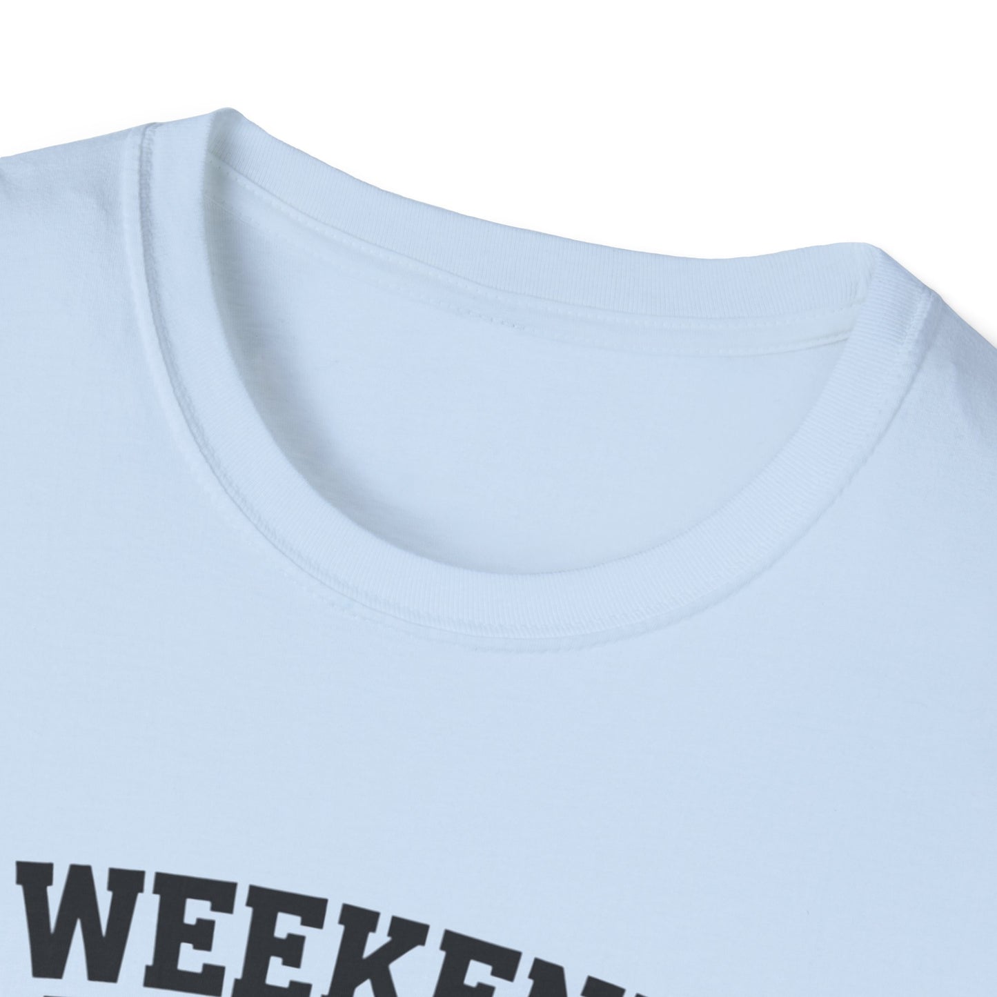 Weekend Forecast Golf Drinking T-Shirt | Unisex Softstyle Tee for Golf Lovers