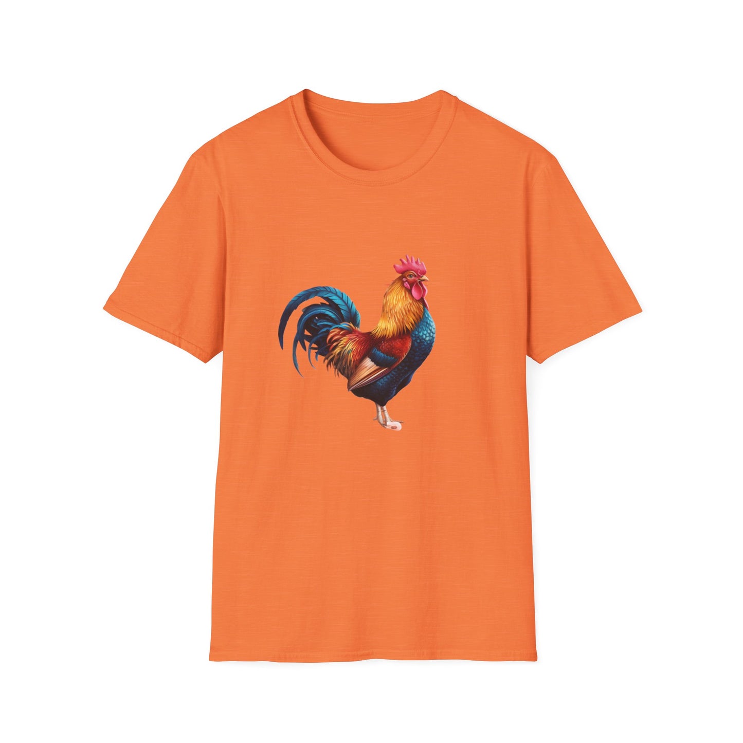 Colorful Rooster Unisex Softstyle T-Shirt - Farmhouse Chic Apparel