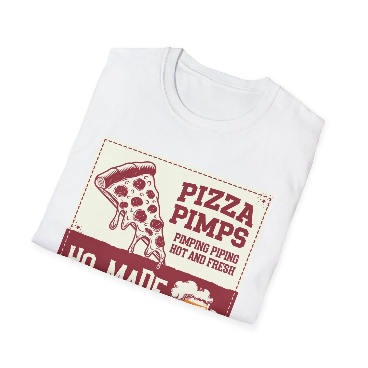 Pizza Pimps Unisex Softstyle T-Shirt - Fun Foodie Tee