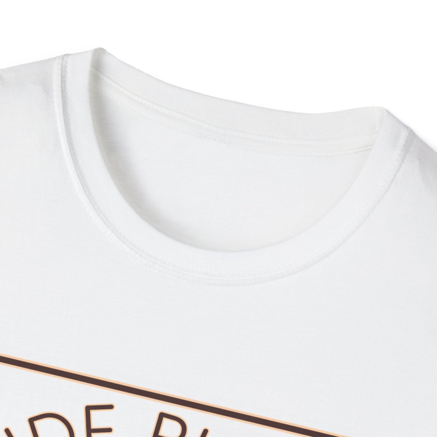 Funny Dessert Lover Unisex Softstyle T-Shirt - "Side Piece" Slice Design