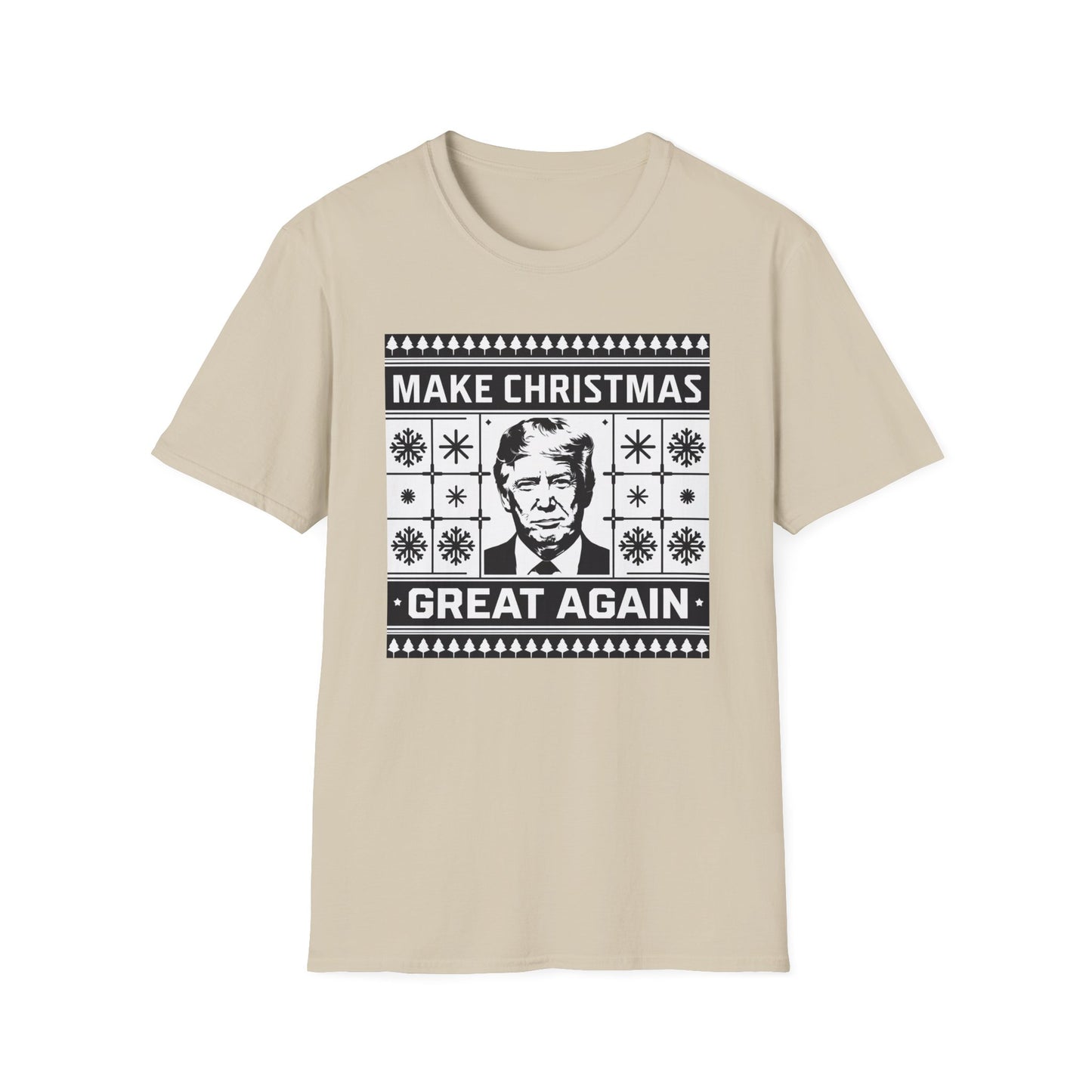 Christmas Humor T-Shirt, Unisex Holiday Tee, Make Christmas Great Again Shirt, Funny Xmas Apparel, Gift for Trump Fans