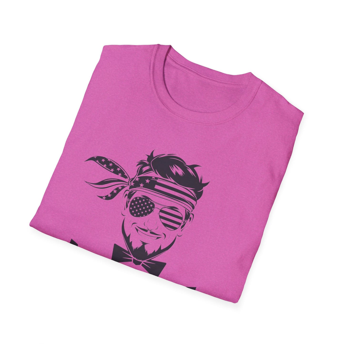 Merica Graphic T-Shirt - Softstyle Unisex Tee for Independence Day & Casual Wear