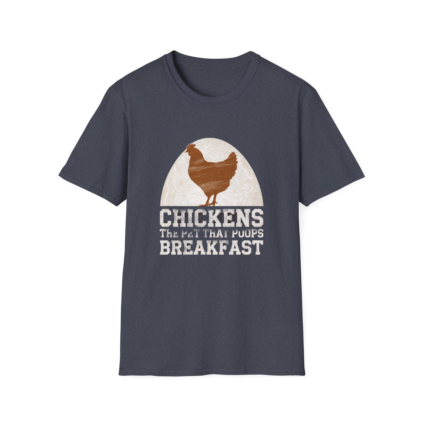 Chickens Breakfast Unisex Softstyle T-Shirt - Fun Farmhouse Tee for Animal Lovers