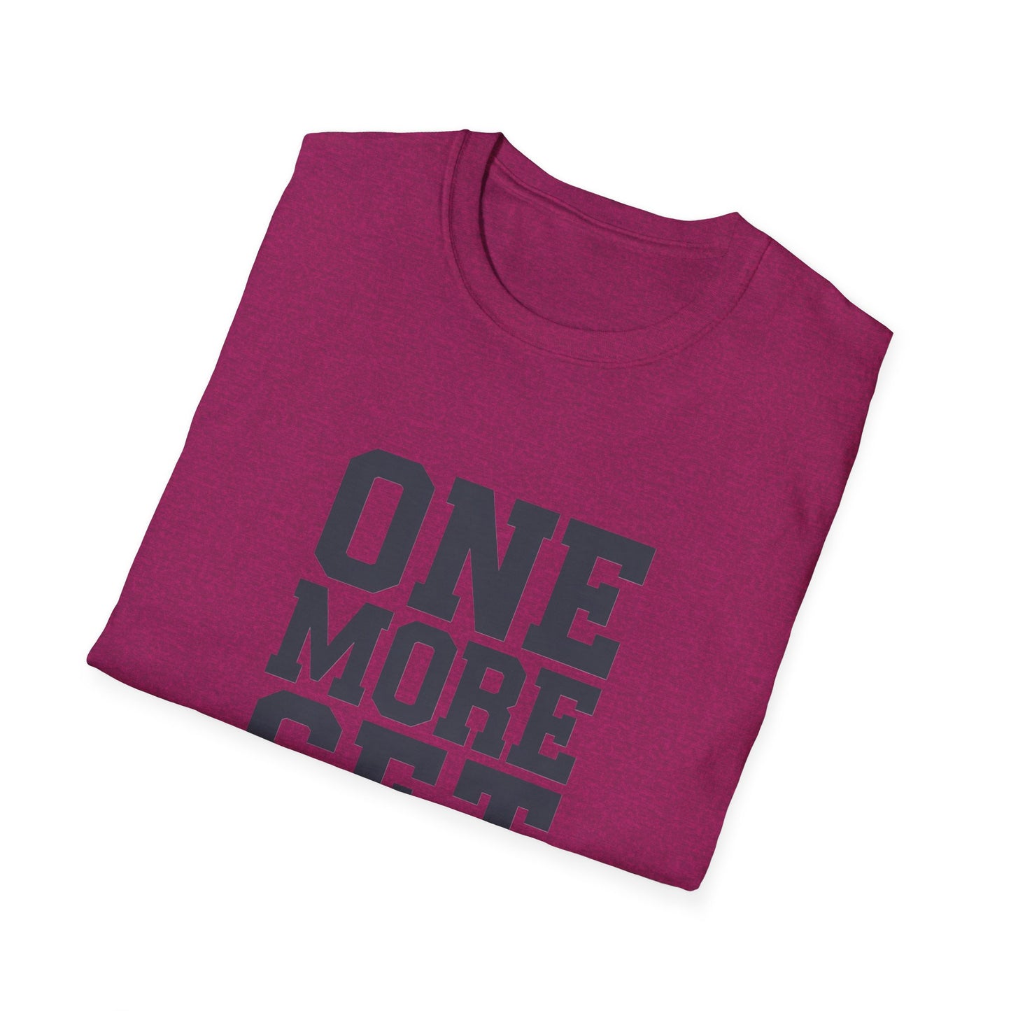 Motivational Fitness T-Shirt - 'One More Set' Unisex Softstyle Tee