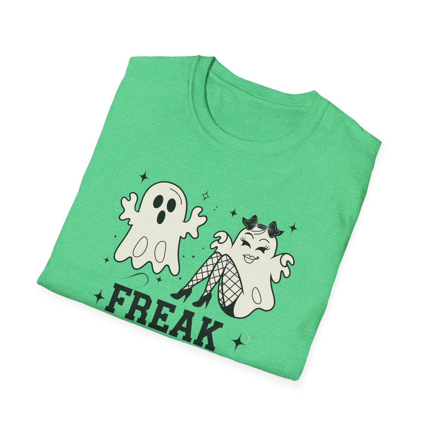 Freak in the Sheets Unisex T-Shirt, Funny Halloween Tee, Ghost & Witch Graphic Shirt, Spooky Season Apparel, Gift for Her