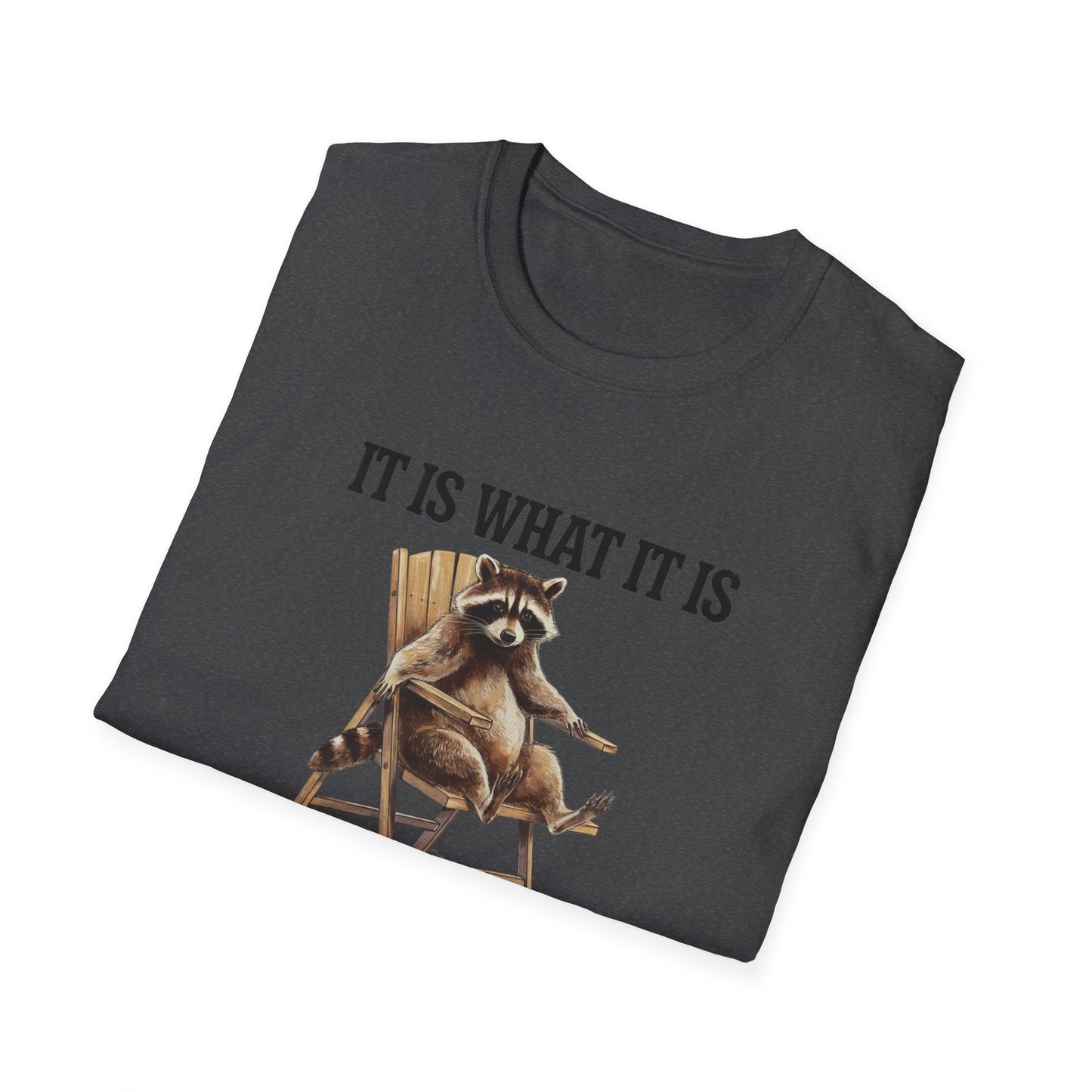 Funny Raccoon T-Shirt, Humorous Unisex Tee, Casual Wear, Gift for Friends, Relaxed Style, Everyday Humor, Animal Lover Shirt