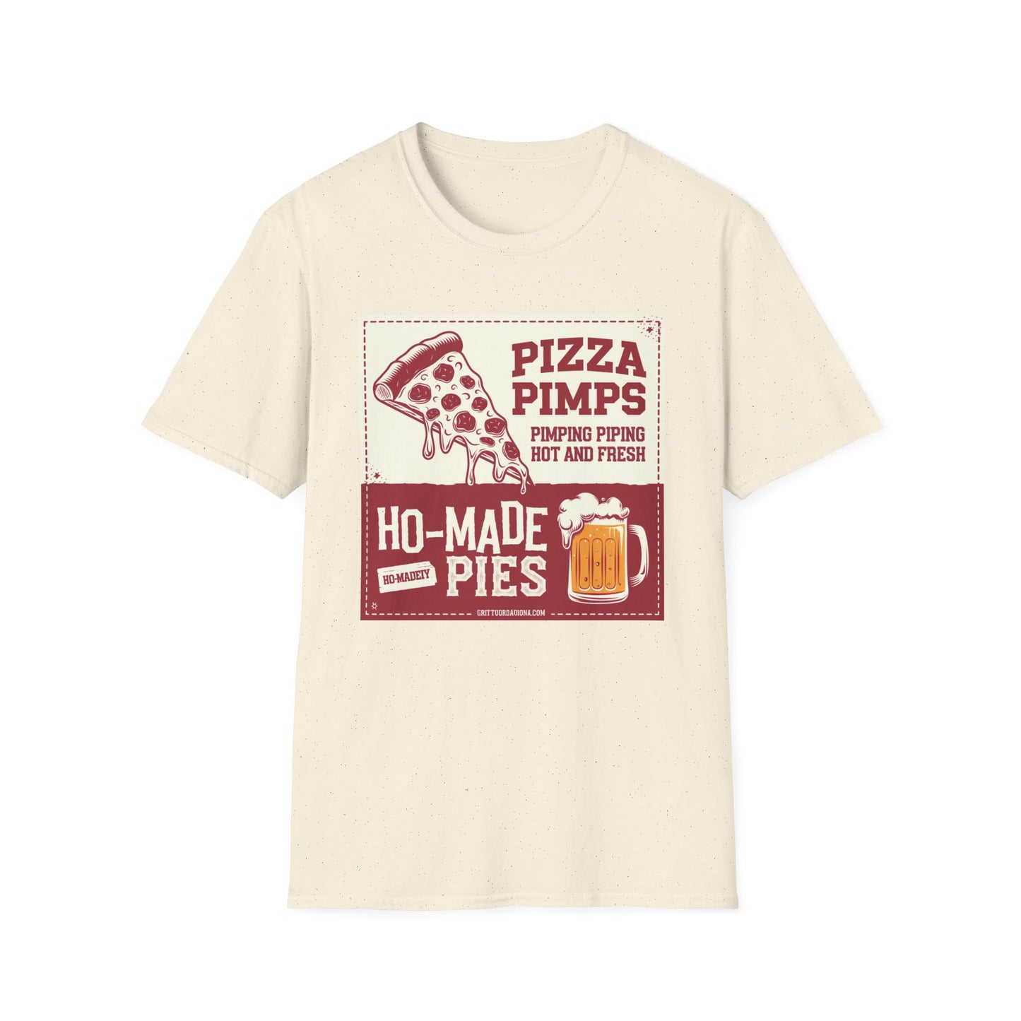 Pizza Pimps Unisex Softstyle T-Shirt - Fun Foodie Tee