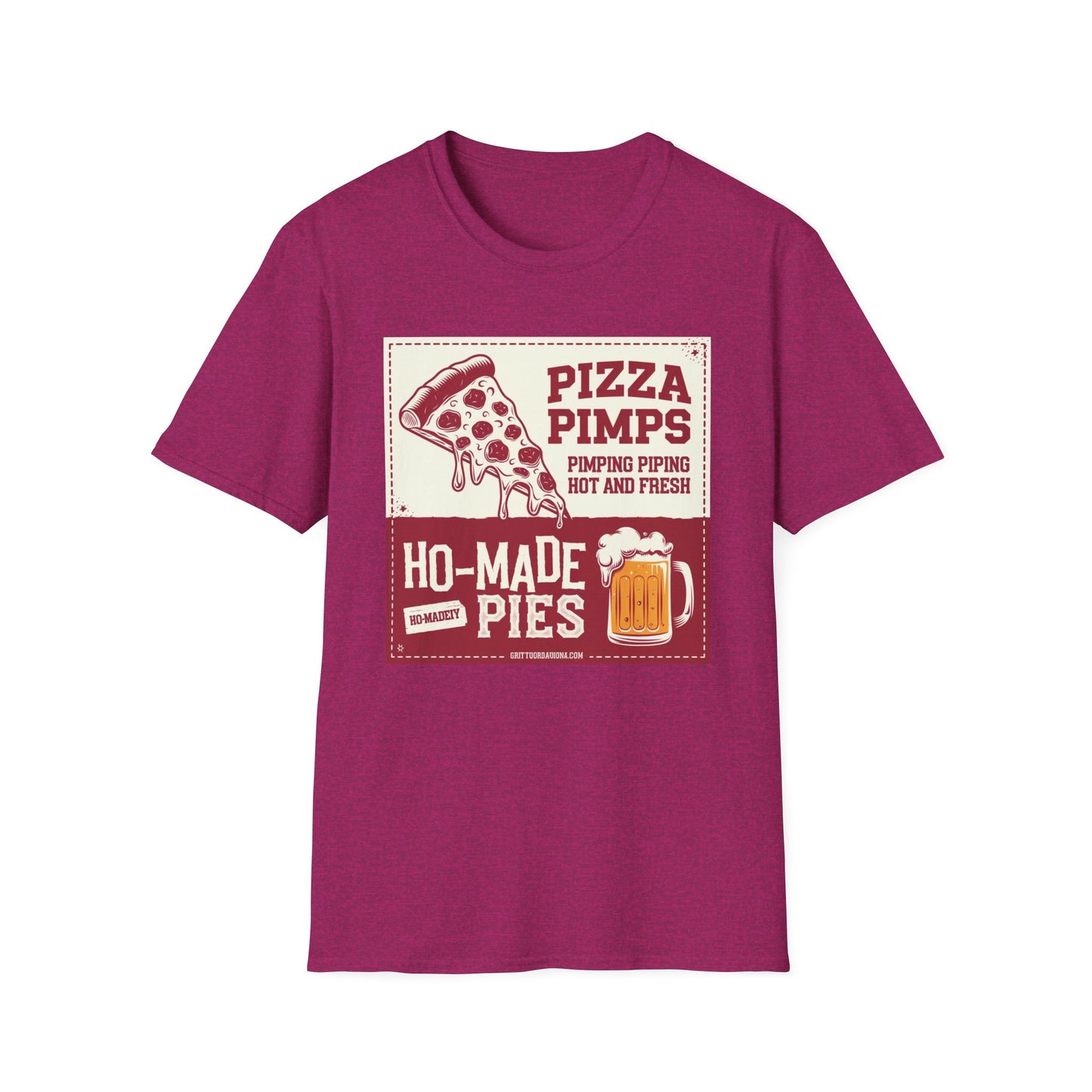 Pizza Pimps Unisex Softstyle T-Shirt - Fun Foodie Tee