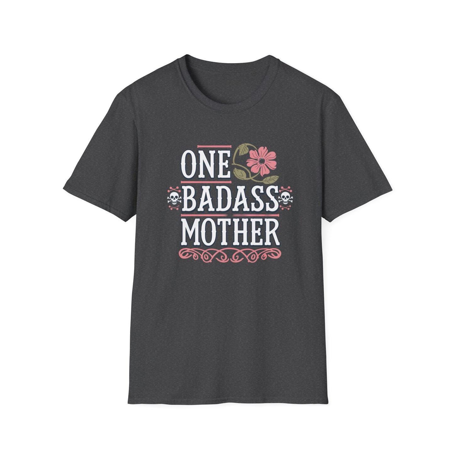 One Badass Mother Unisex Softstyle T-Shirt, Mother's Day Gift, Funny Mom Tee, Casual Wear, Mom Humor Shirt, Gift for Mom