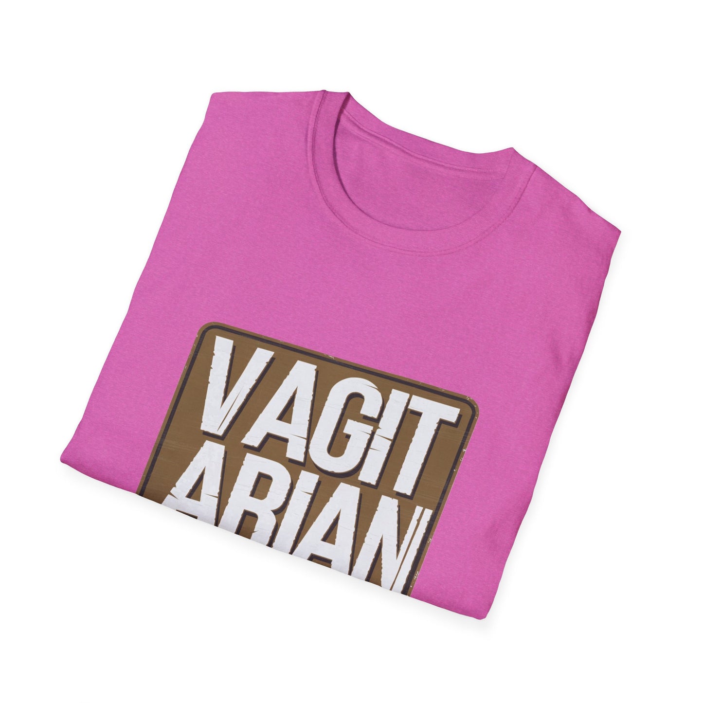 Funny Unisex T-Shirt - "VAGITARIAN" Humor Tee for Food Lovers