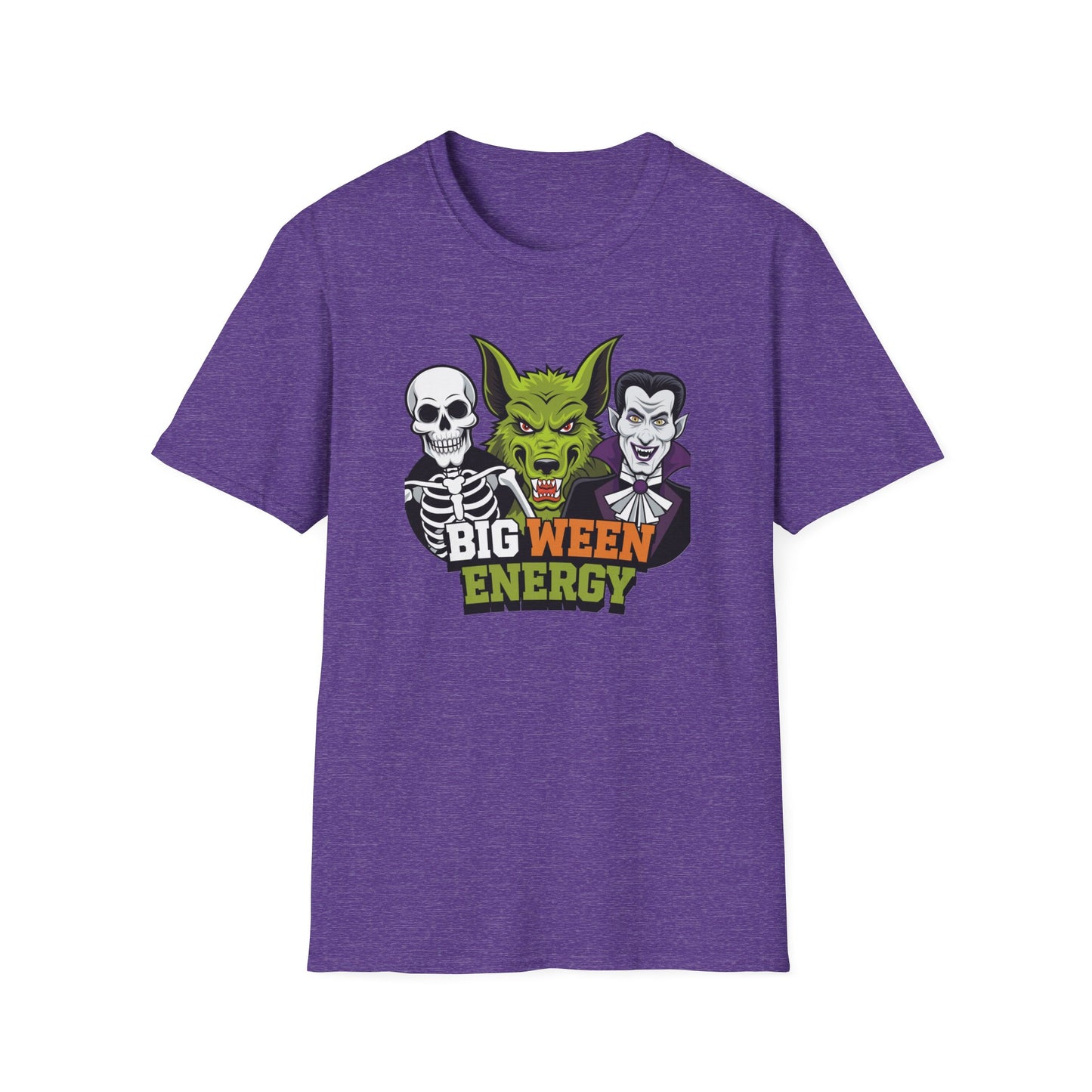 Halloween Graphic Tee, Big Ween Energy Shirt, Unisex Softstyle T-Shirt, Spooky Season Apparel, Fun Halloween Costume Top