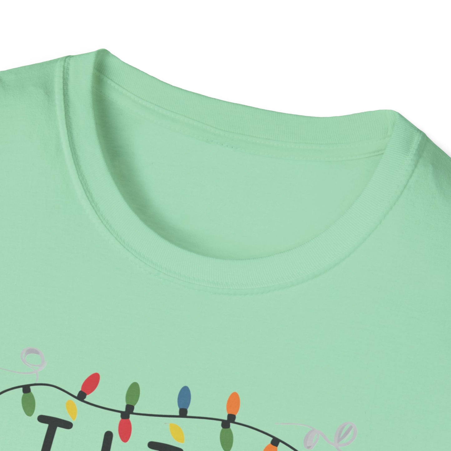 I Like Big Bulbs Unisex Softstyle T-Shirt | Fun Graphic Tee, Holiday Apparel, Christmas Shirt, Gift for Him/Her, Lighthearted Wear