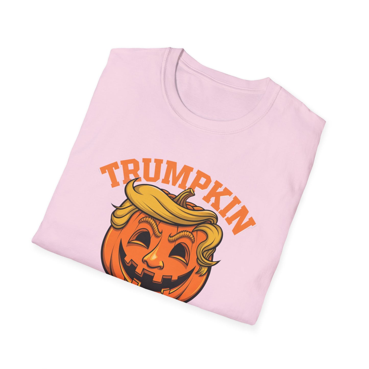 Halloween Trumpkin T-Shirt - Unisex Softstyle Tee for Fall Festivities, Party Attire, Gag Gift, Trick or Treat, Spooky Season