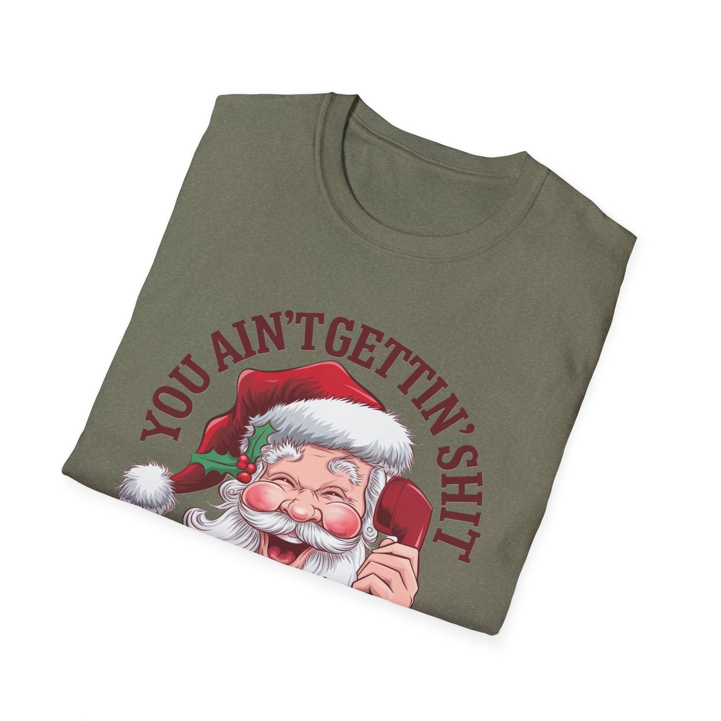 Funny Christmas T-Shirt, Holiday Gift, Santa Humor Tee, Unisex Graphic Shirt, Xmas Party Outfit, Unique Gift Idea