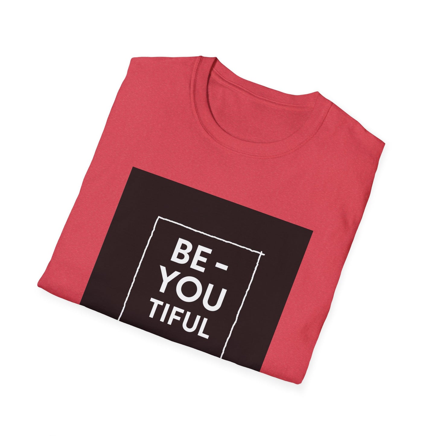 Be-You-Tiful Unisex Softstyle T-Shirt - Inspiring Message Shirt, Casual Wear, Gift for Friends, Motivational Apparel, Everyday Comfort