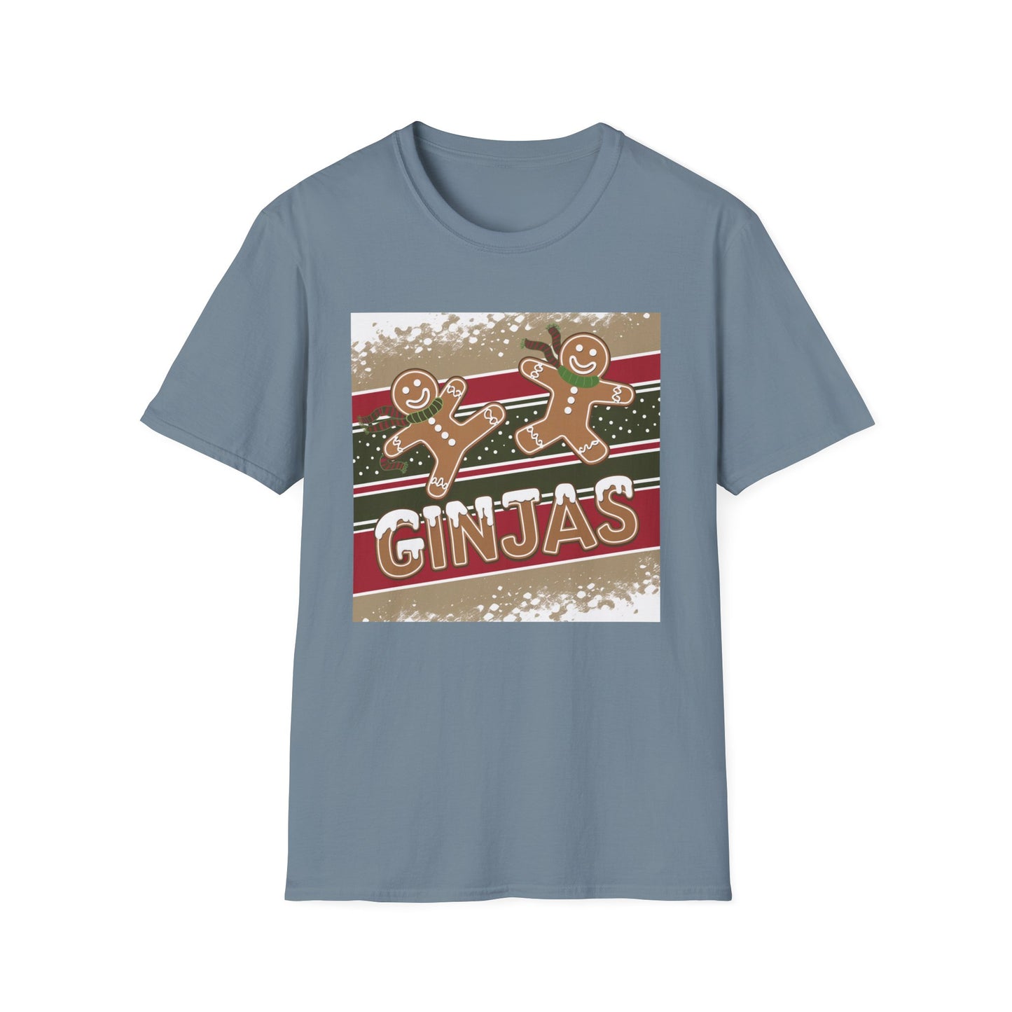 Festive Gingerbread Unisex T-Shirt, Holiday Tee, Christmas Gift, Cozy Shirt, Winter Apparel, Fun Gift Idea