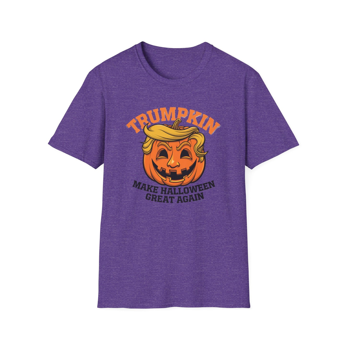 Halloween Trumpkin T-Shirt - Unisex Softstyle Tee for Fall Festivities, Party Attire, Gag Gift, Trick or Treat, Spooky Season