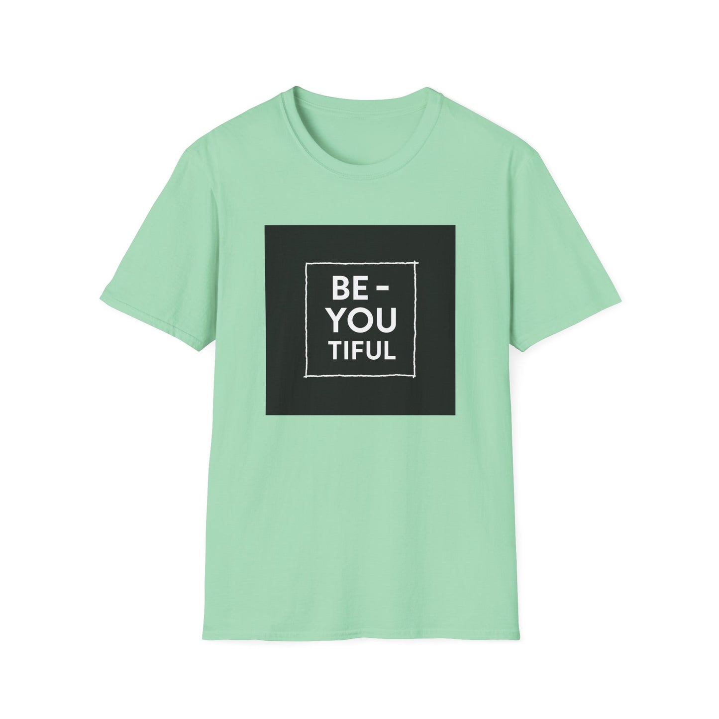 Be-You-Tiful Unisex Softstyle T-Shirt - Inspiring Message Shirt, Casual Wear, Gift for Friends, Motivational Apparel, Everyday Comfort