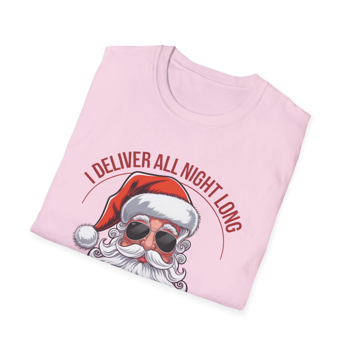 Santa Delivery T-Shirt, Funny Christmas Shirt, Holiday Gift, Relaxed Fit Tee, Unisex Tee for Christmas Lovers