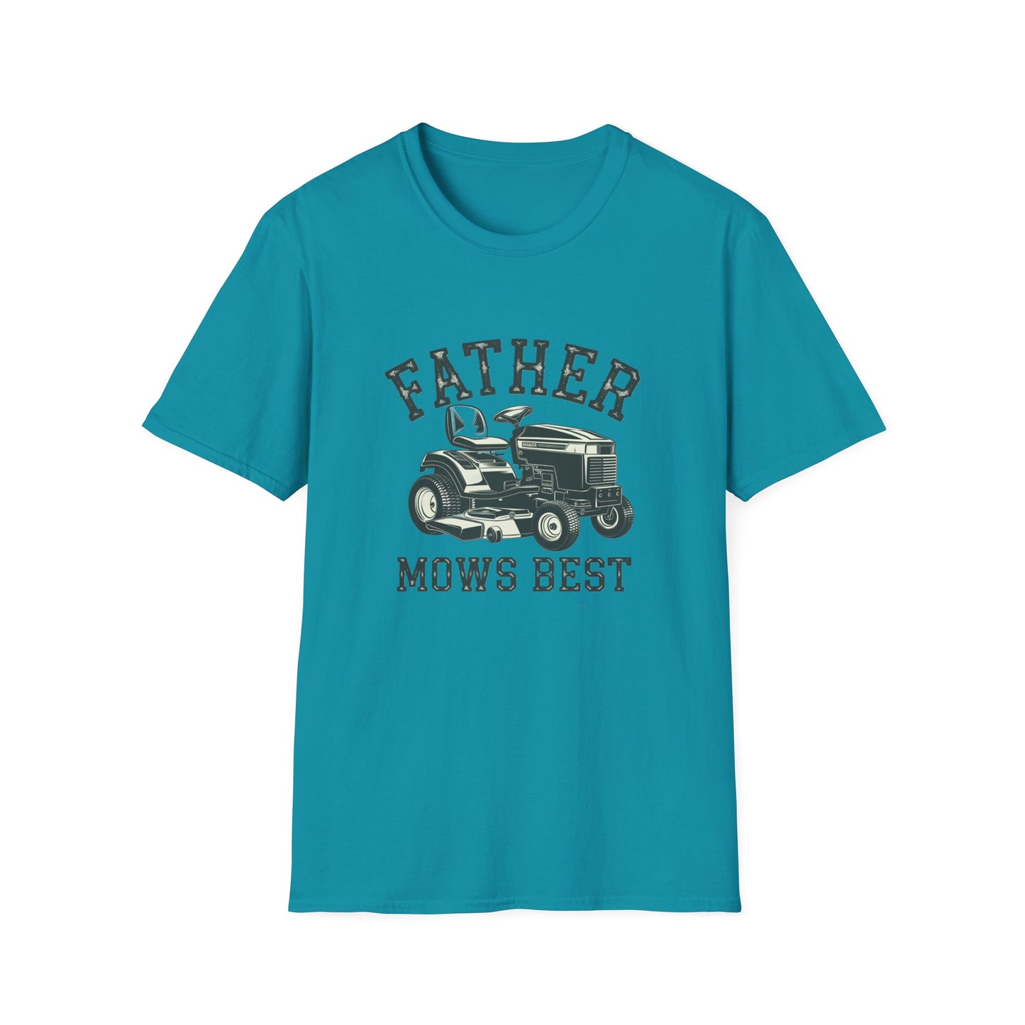 Father Mows Best Unisex Softstyle T-Shirt
