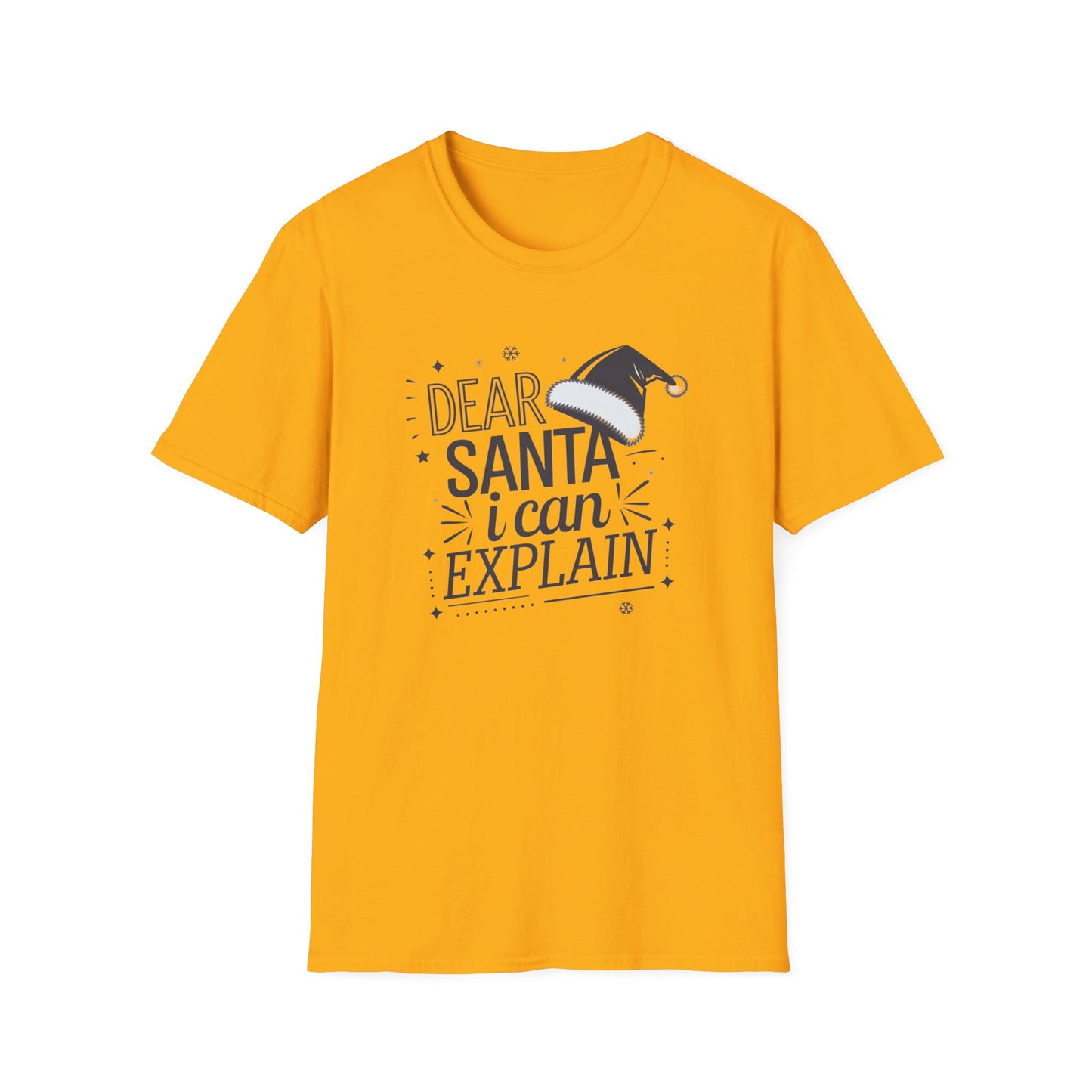 Santa Explanation Tee, Funny Christmas T-Shirt, Holiday Gift for Adults, Unisex Graphic Tee, Seasonal Humor Apparel