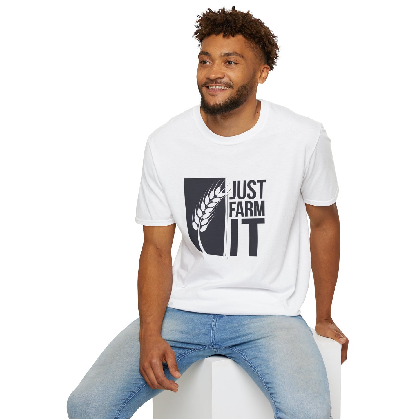 Just Farm It Unisex Softstyle T-Shirt - Casual Farm Apparel