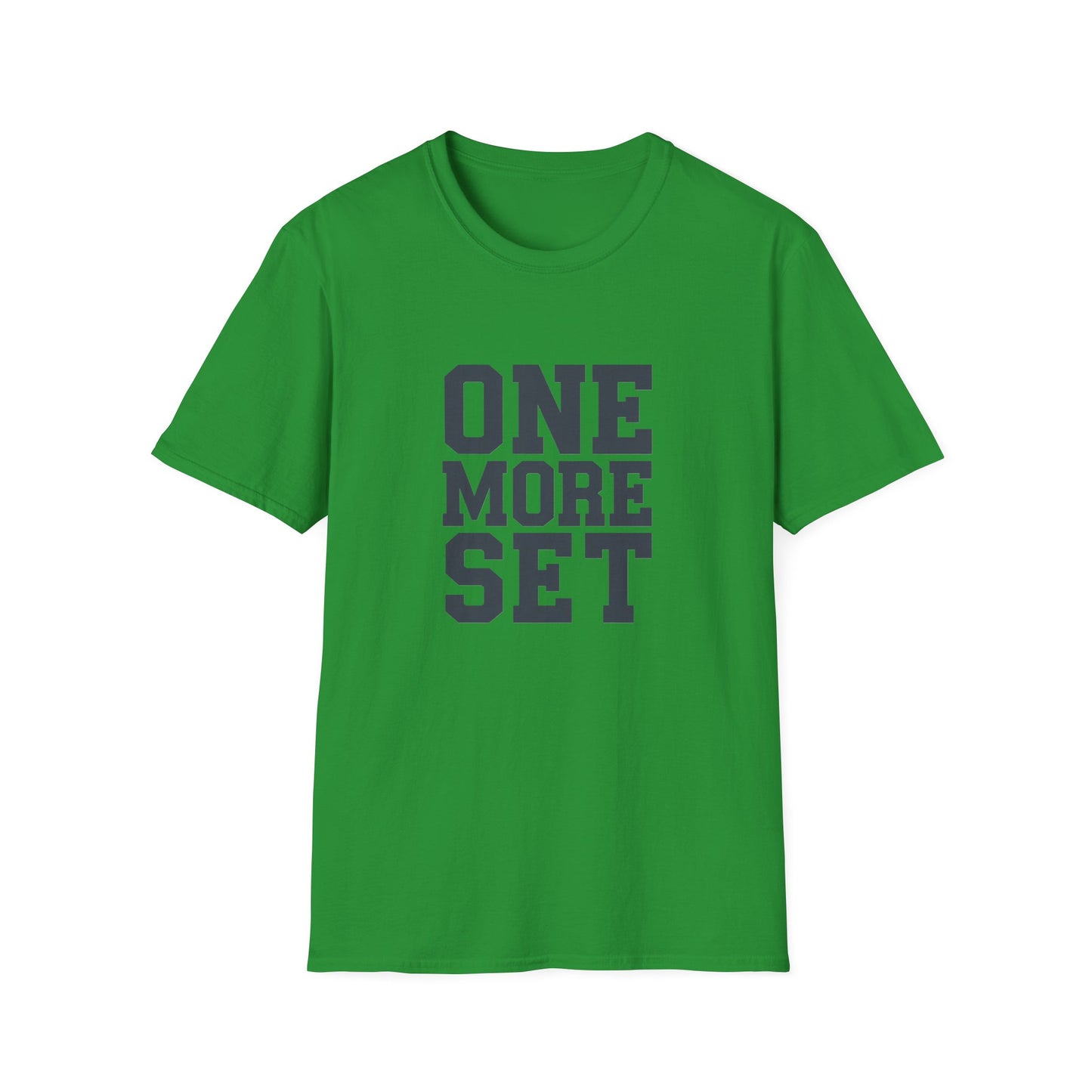 Motivational Fitness T-Shirt - 'One More Set' Unisex Softstyle Tee