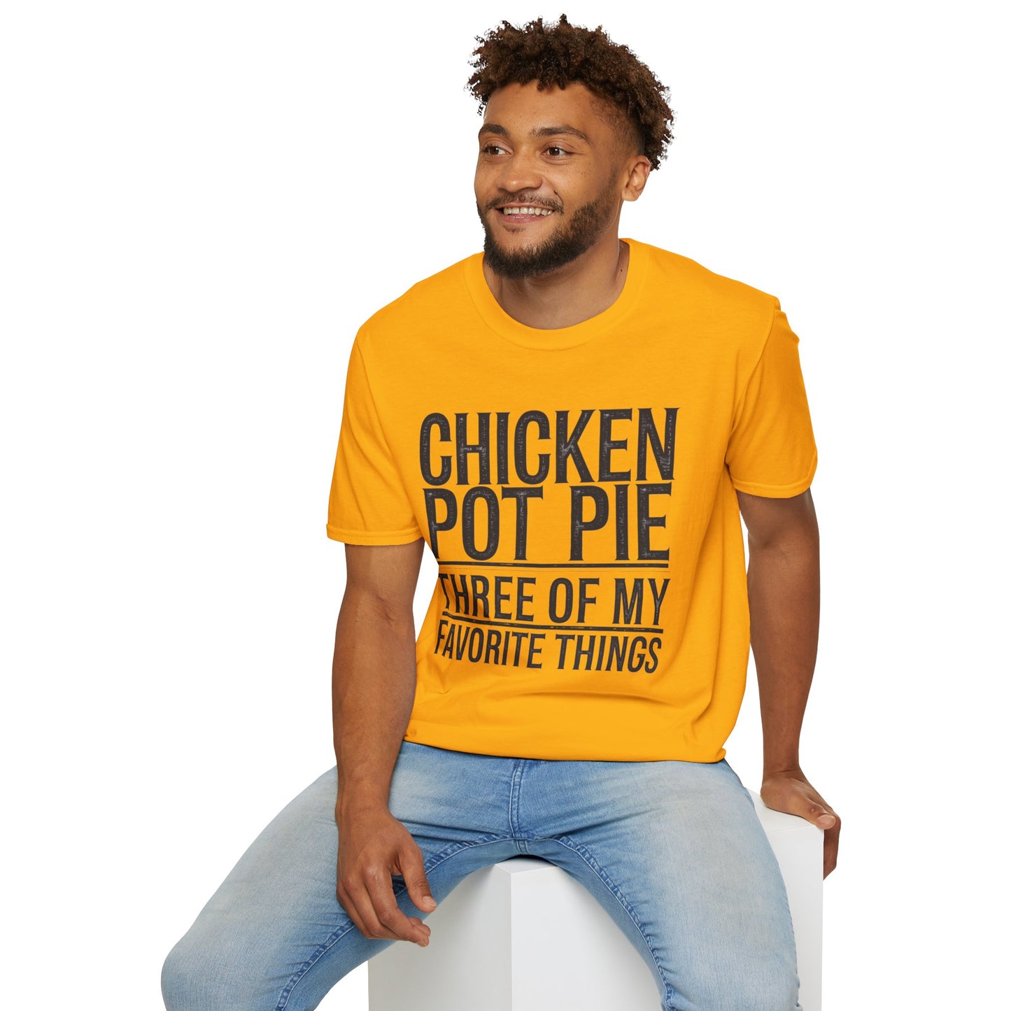 Funny Chicken Pot Pie Unisex Softstyle T-Shirt | Perfect for Food Lovers