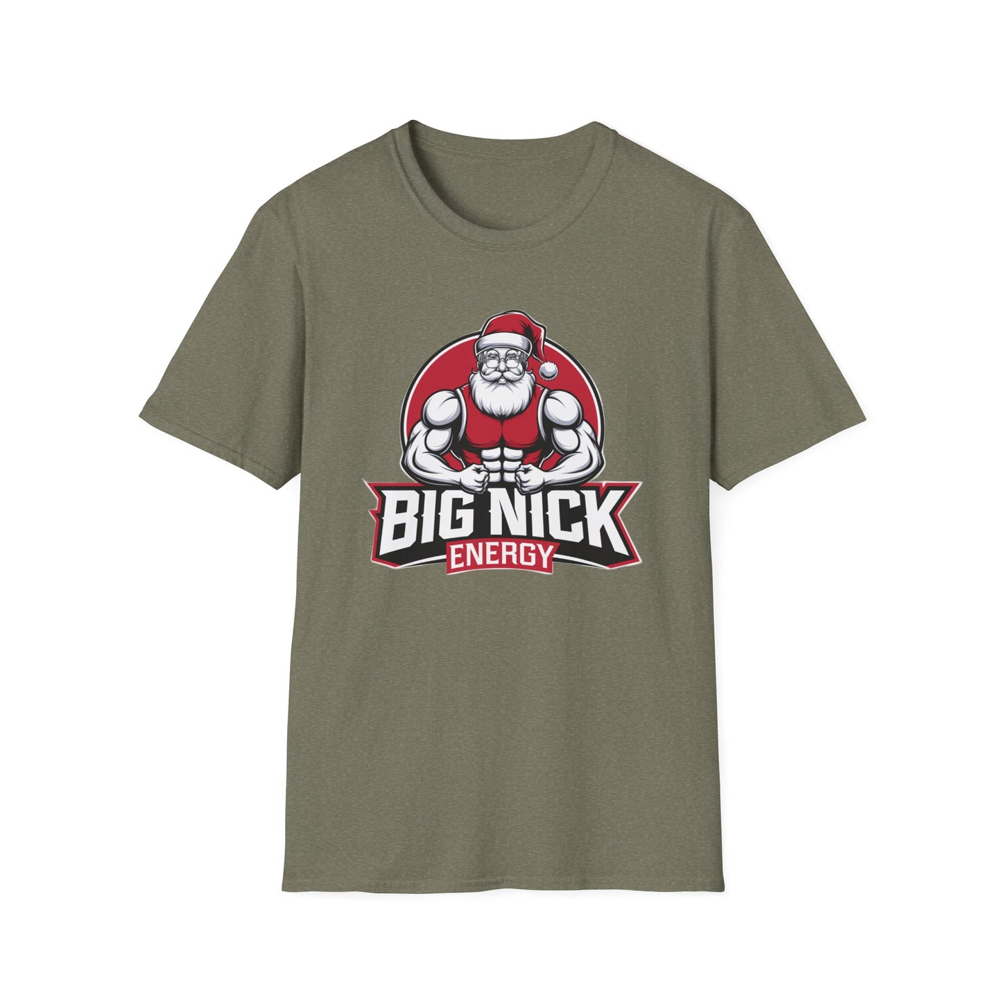 Christmas Muscle Santa Unisex T-Shirt, Holiday Gift, Funny Tee, Santa Outfit, Christmas Apparel