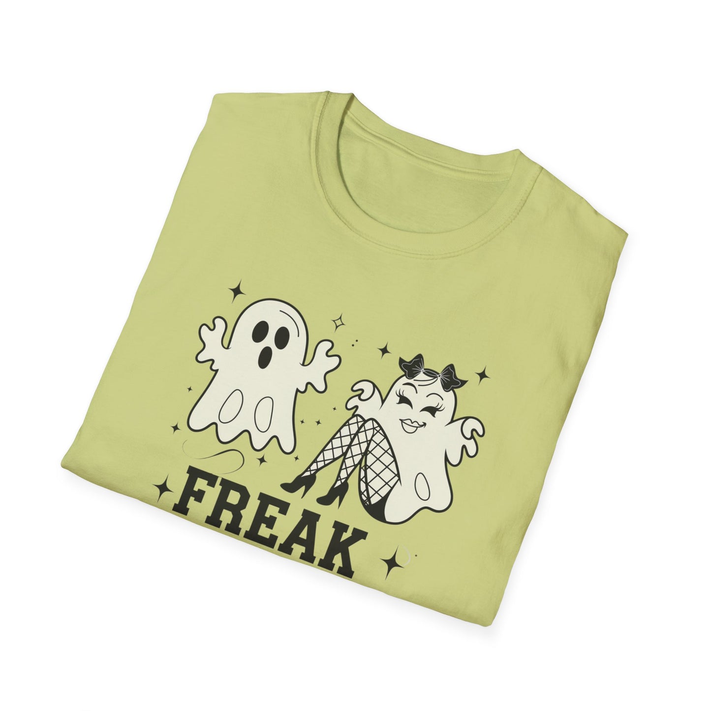 Freak in the Sheets Unisex T-Shirt, Funny Halloween Tee, Ghost & Witch Graphic Shirt, Spooky Season Apparel, Gift for Her
