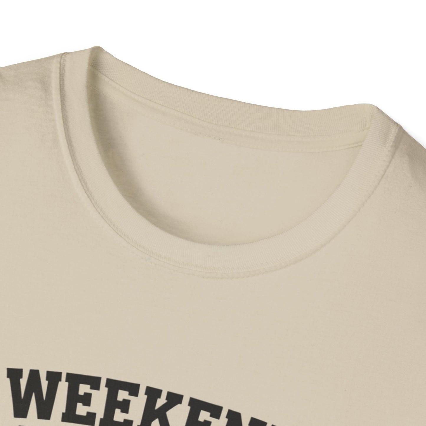 Weekend Forecast Golf Drinking T-Shirt | Unisex Softstyle Tee for Golf Lovers