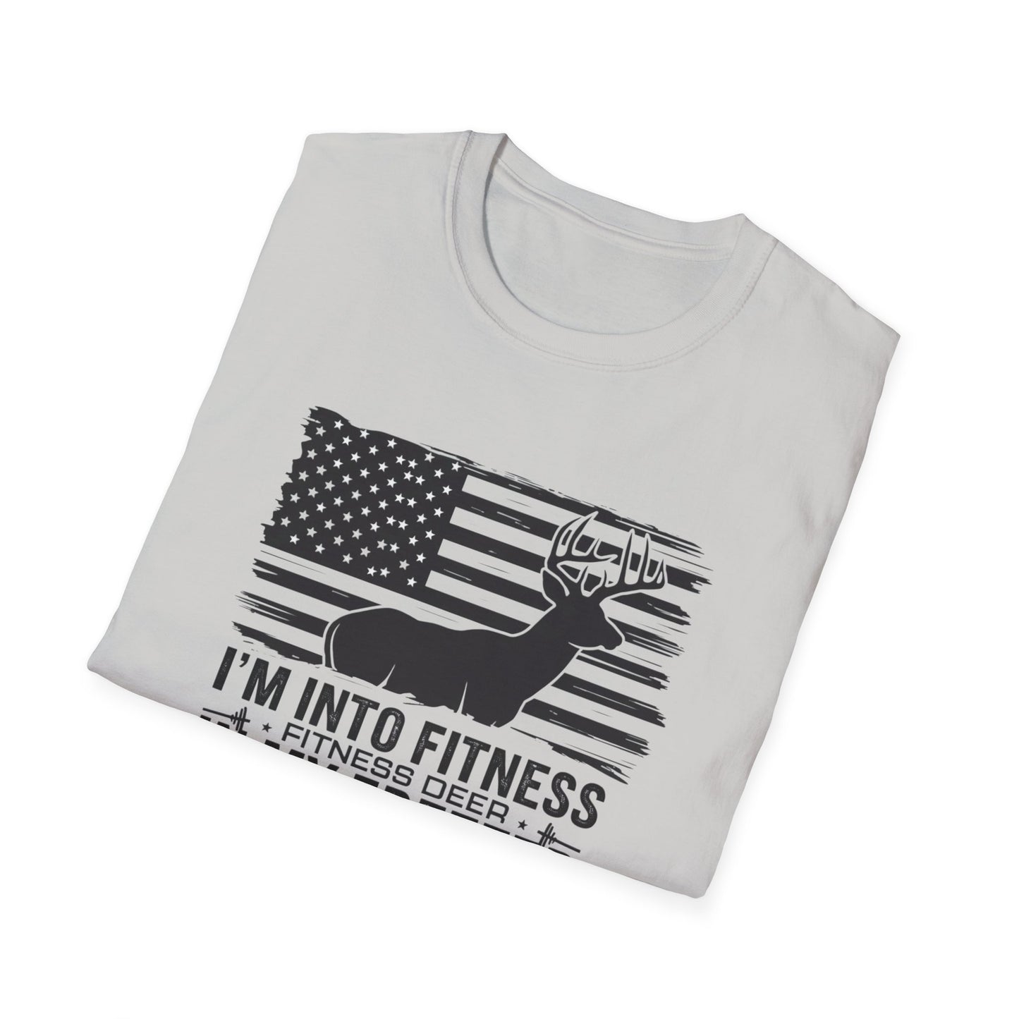 Funny Fitness Lover T-Shirt - "I’m Into Fitness, Fitness Deep in My Freezer" - Unisex Softstyle Tee