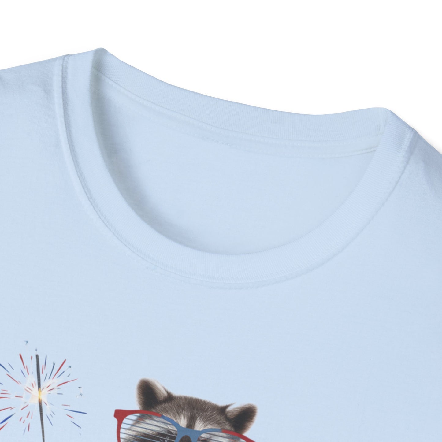 Feral & Free Raccoon Unisex Softstyle T-Shirt - Fun & Quirky Graphic Tee