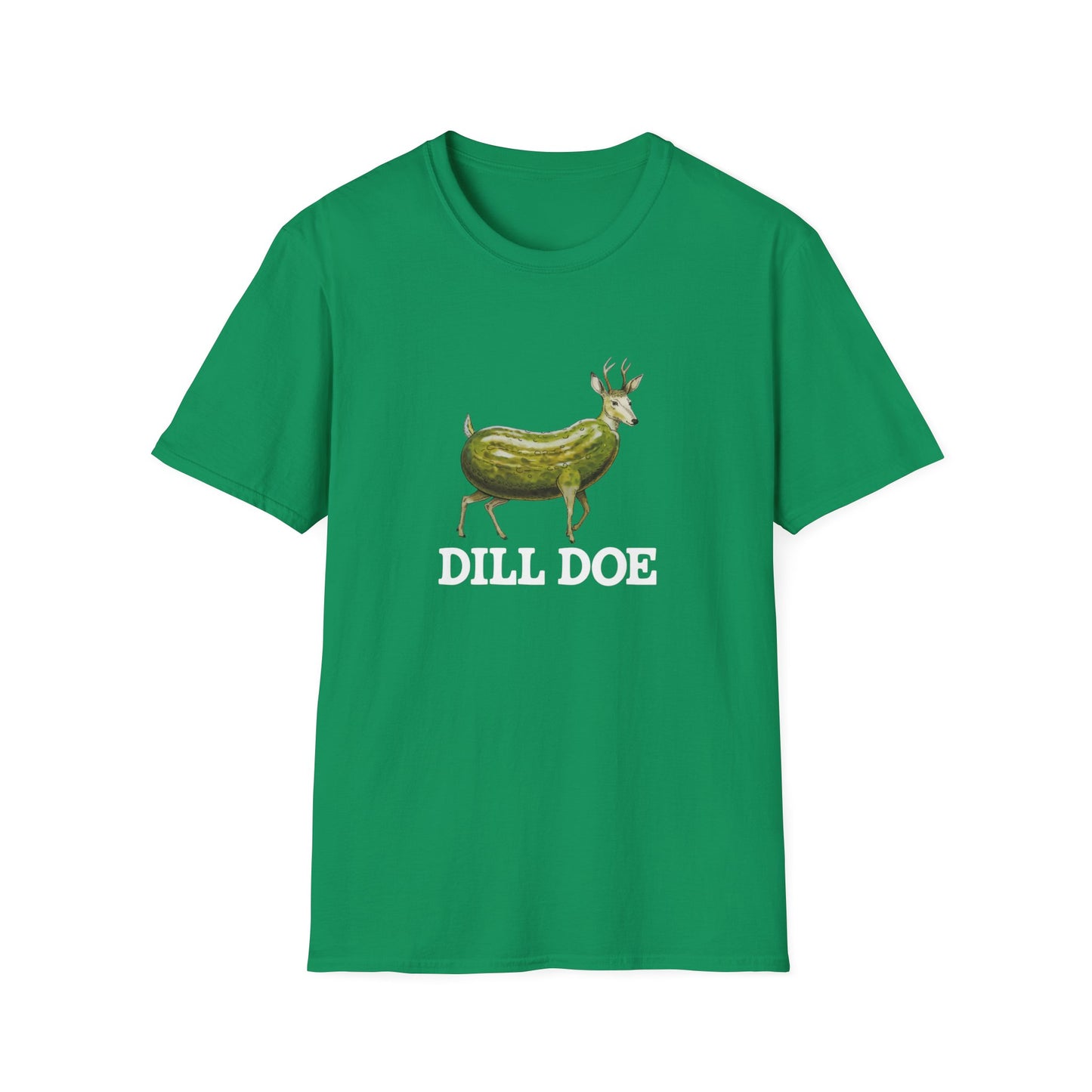 Dill Doe Funny Unisex Softstyle T-Shirt - Quirky Animal Tee
